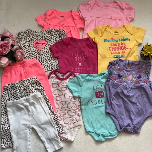 Other - 11 Pieces Bundle Baby Girl Size 3-6M